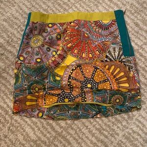 Colorful Geometric Paisley Mini Skirt